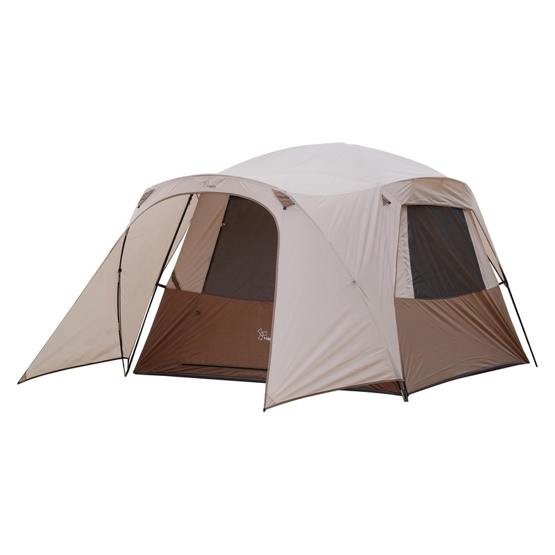 3-4 Person Tent with 1 Mesh Door and 2 Large Mesh Window, Double Layer Waterp…