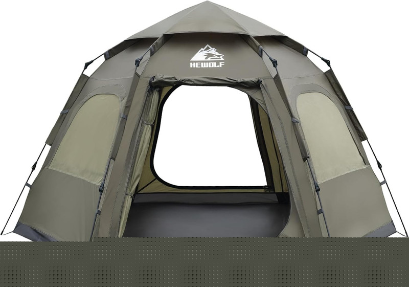 2/3/4 Person Camping Tent – Instant Pop up Waterproof 2 Doors Tent with Easy Set