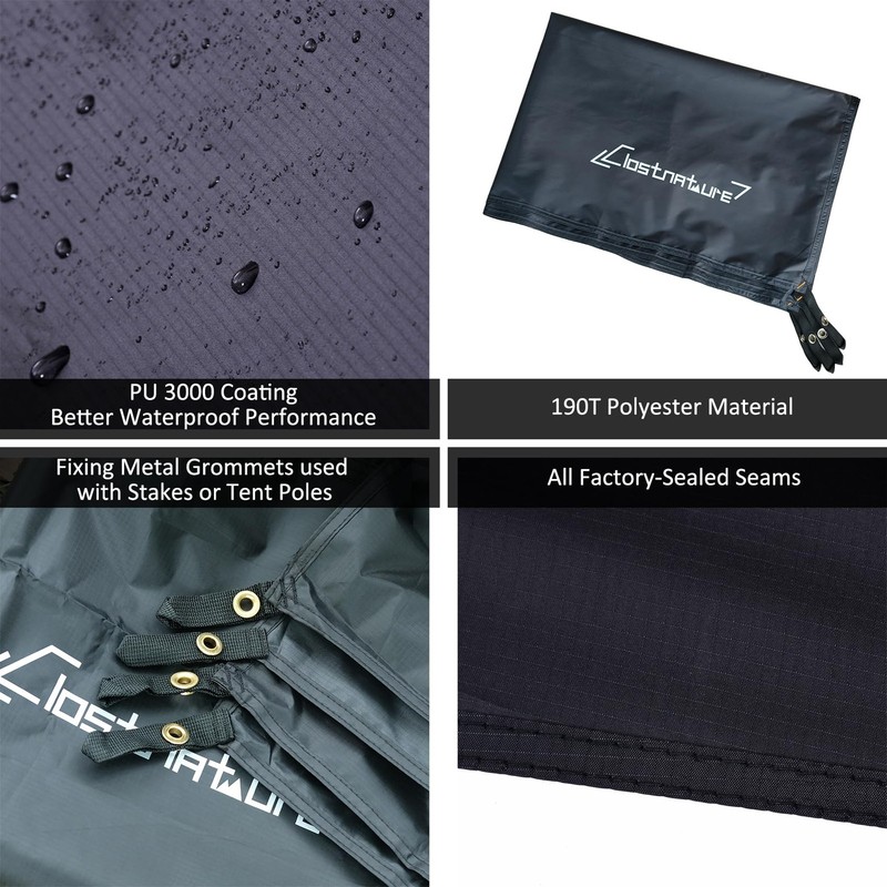 Tent Footprint - Waterproof Camping Tarp, Heavy Duty Tent Floor Saver, Ultral... gallery