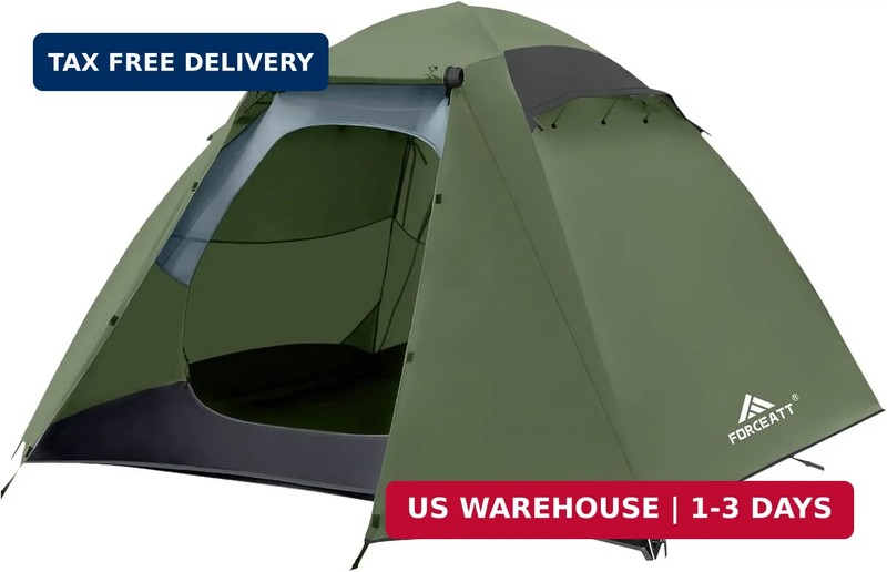 Forceatt Camping Tent 2/3/4 Person, Professional Waterproof & Windproof Lightwei