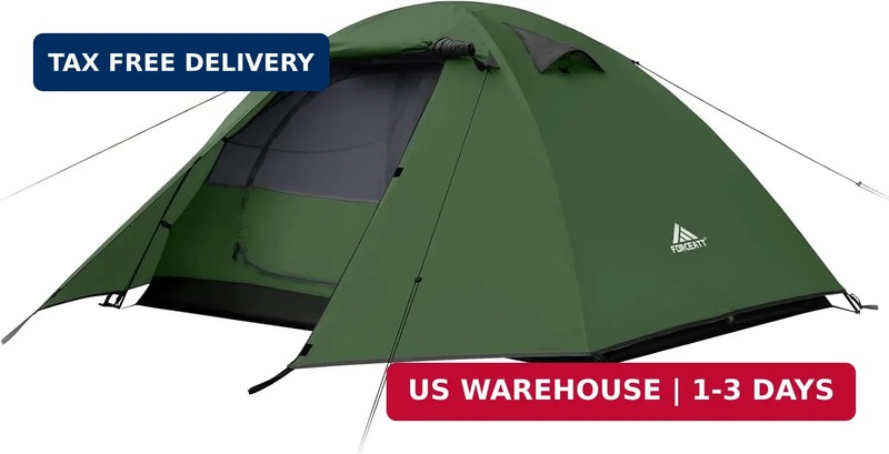 Forceatt Camping Tent 2/3/4 Person, Professional Waterproof & Windproof Lightwei