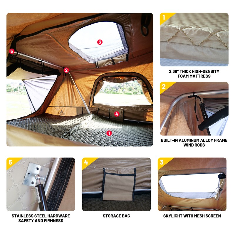 Bed Truck Tent Top Tent Waterproof Roof Top Tent Car Roof Tent Camping Tent gallery