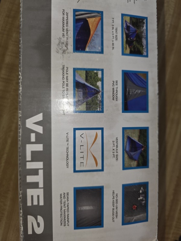 HI-TEC V-LITE 2 Technology 2 Person Backpacking Tent 3.5LBS 7FT 3IN X 5FT gallery
