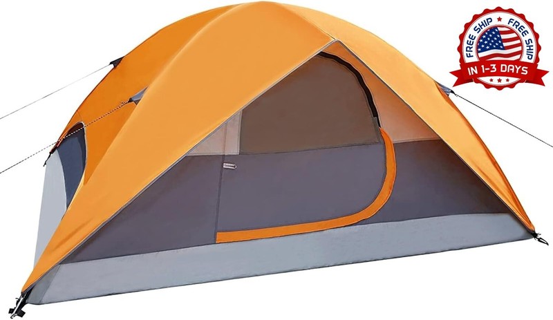 Tienda De Campaña Tipo Domo Para 3 Estaciones Con Toldo Impermeable Para 4 Adult