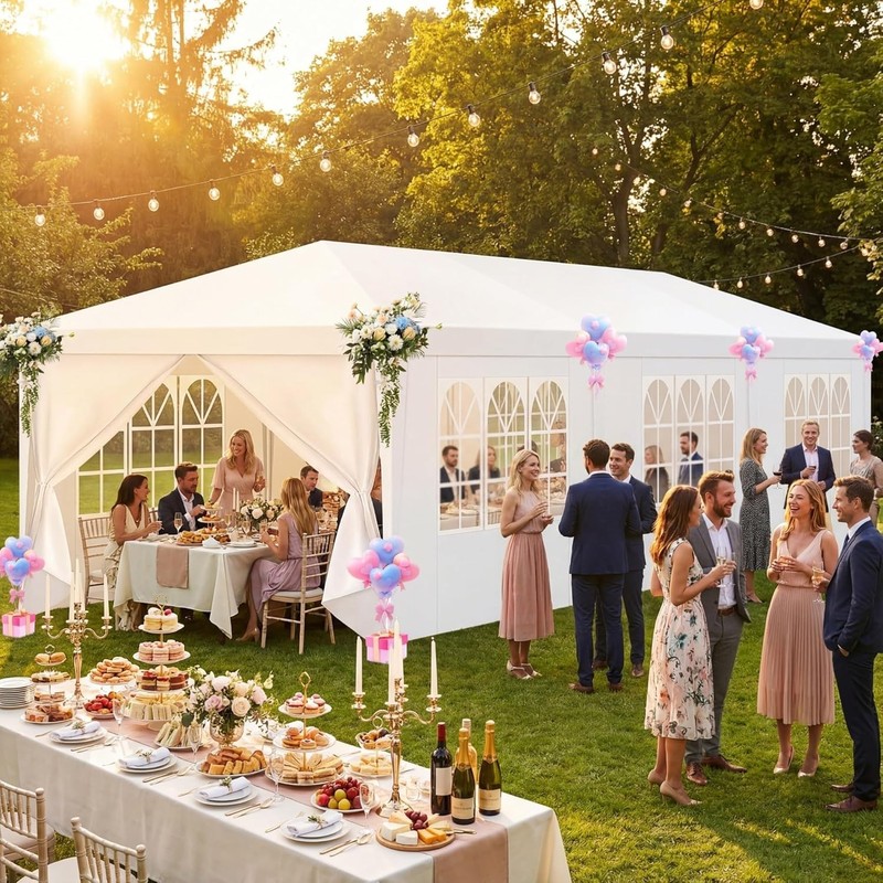 10x30ft Waterproof Party Tent with Removable Sidewalls gallery