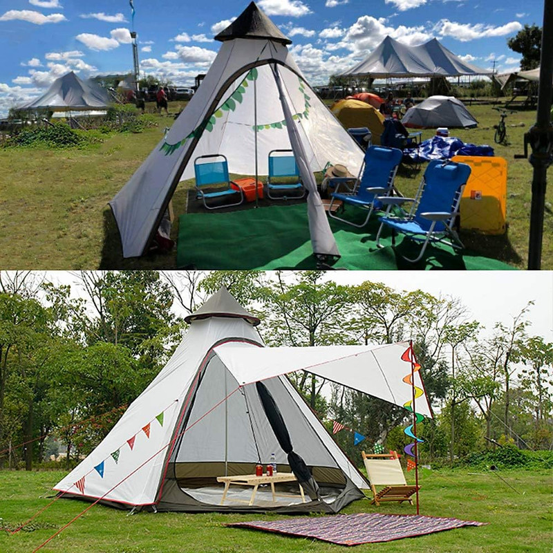 12'X10'X8'Dome Camping Tent 5-6 Person 4 Season Double Layers Waterproof Anti-Uv gallery
