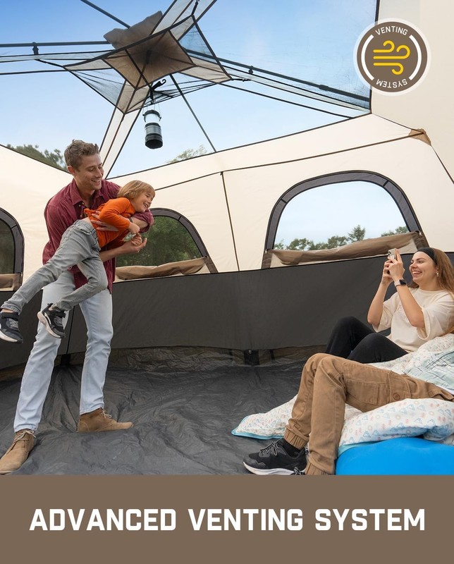 FanttikOutdoor Camping Tent 4-10 Person Instant Cabin 60s gallery