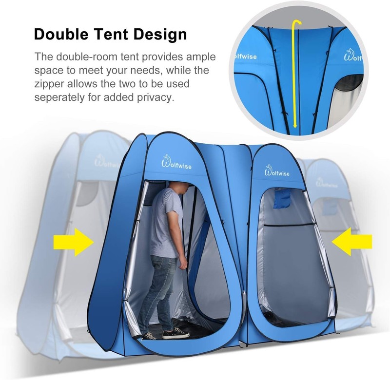Spacious 2 Room Outdoor Camp Tent - Sun Shelter & Dressing Room with UV Guard gallery