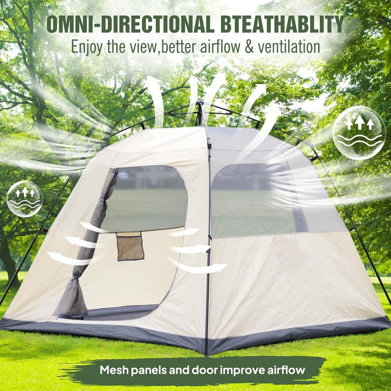 Camping Tent 23 Person Fold Up with Hydraulic Construction Family Tents Wa... gallery