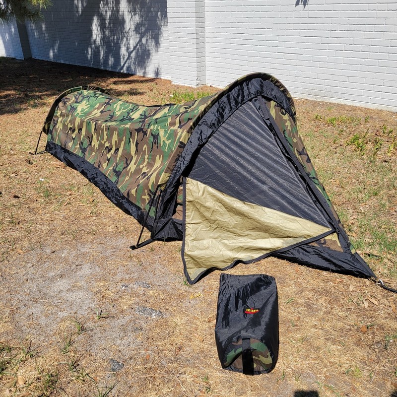 Integral Designs Observer Woodland Long Bivy 2 Pole Solo Tent Camo Hike Camp