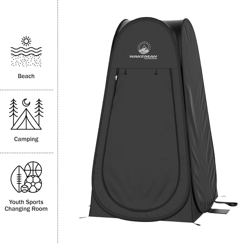 Wakeman Outdoors Pop Up Privacy Tent with Carry Bag for Camping Beach Tailgating gallery