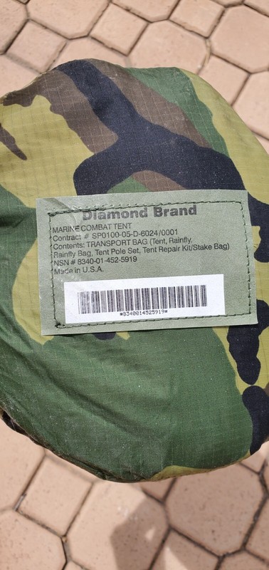 USMC 2 Two Man Combat Tent Eureka/ Diamond Brand Complete gallery