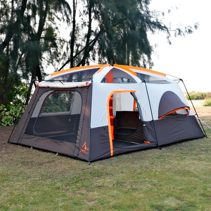 Extra Large Tent 12 Person,Family Cabin Tents,2 Bay-Windows,2 Rooms and 3 Doo... gallery