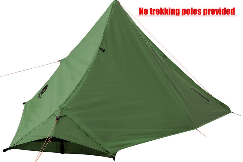 1 Person Trekking Pole Tent for Backpacking - Ultralight Backpacking Tent, Wa... gallery