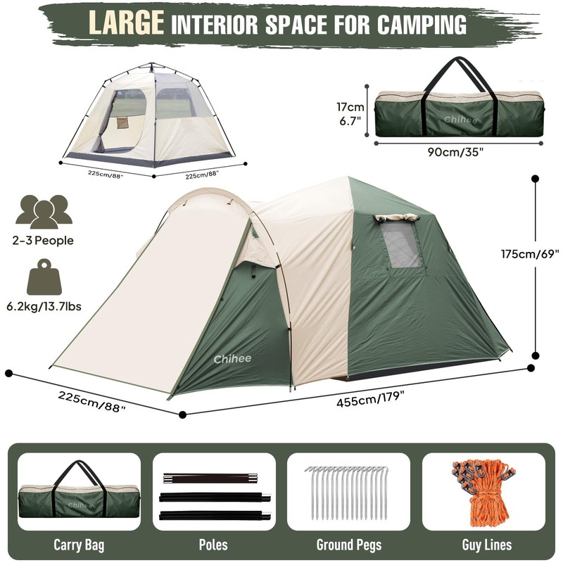Camping Tent 23 Person Fold Up with Hydraulic Construction Family Tents Wa... gallery