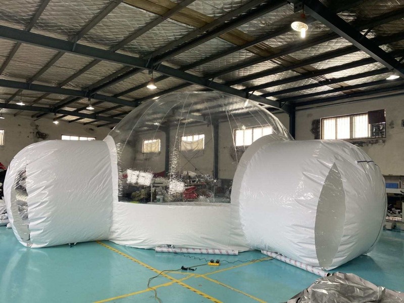 Inflatable Commercial Grade PVC Clear Eco Dome Camping Bubble Tent W/ FAN gallery