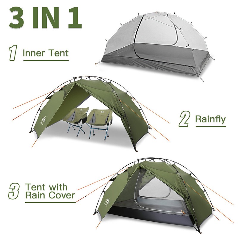 2 Person Tents for Camping Waterproof,Backpack Double Layer Tents,Perfect Picnic gallery
