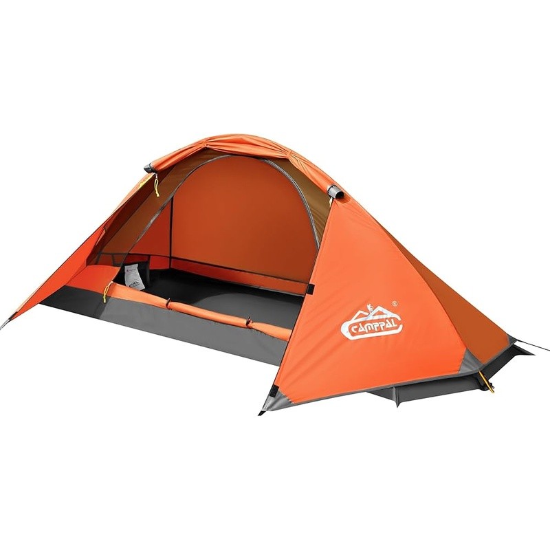 1 Person Waterproof Camping Tent 4000mm Quick Setup Lightweight Backpacking Tent