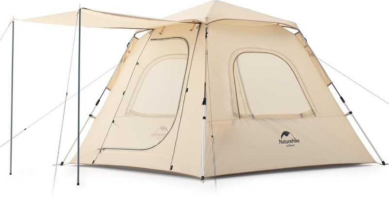 Naturehike Ango Camping Tent,3 Person 4 Person Instant Cabin Tent