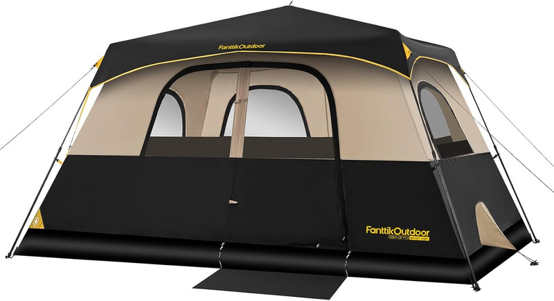 Camping Tent 4/6/8/10 Person Instant Cabin Tent Setup in 60 Seconds with Rainfly