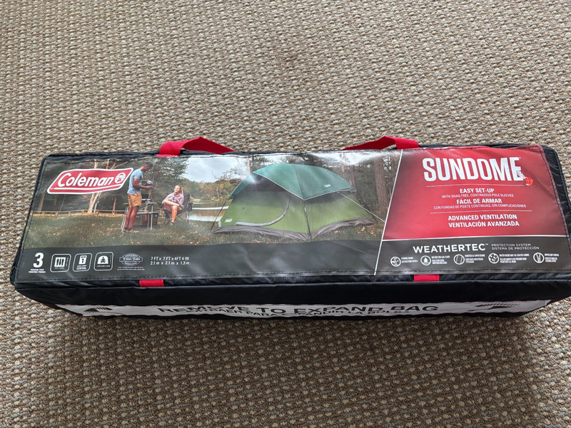 3-Person Sundome Camping Tent - Water-Resistant, Lightweight & Comfortable gallery