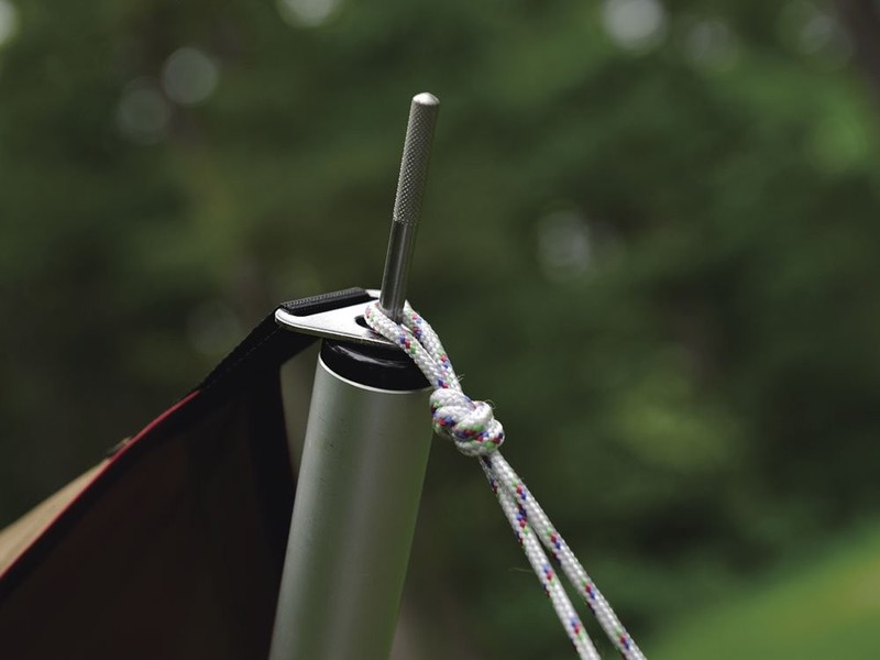 Snow Peak Tarp Wing Pole Red 280cm JP gallery