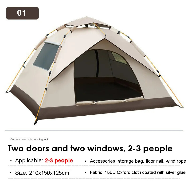 Best Pop Automatic Instant Tent Quick Easy Set Up Lightspeed 2 3 4 Man Person