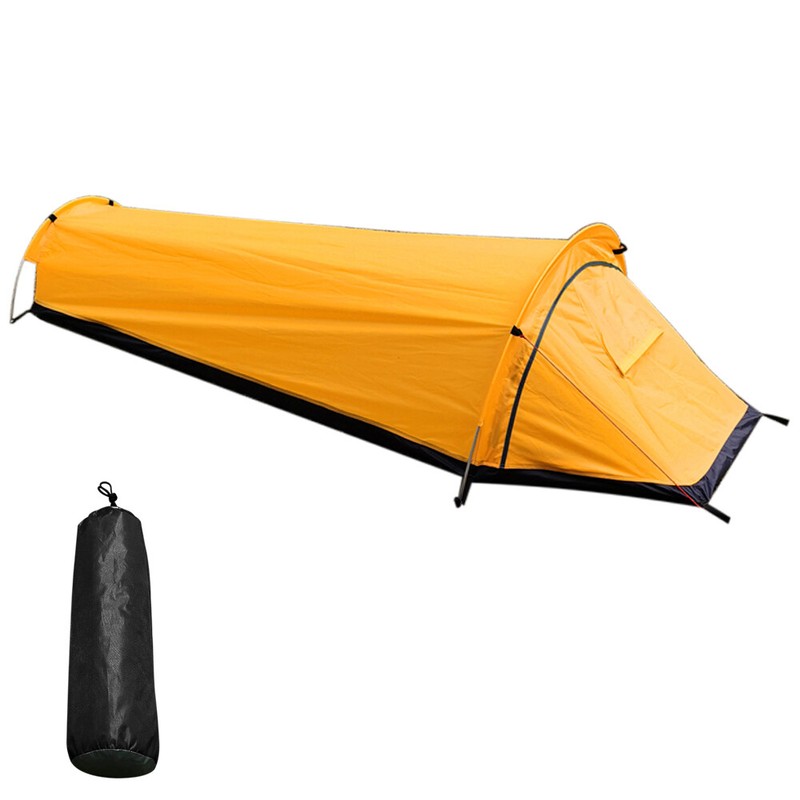 Ultralight Single Person Bivy Tent Waterproof Backpacking Tent Camping Tent N4N0