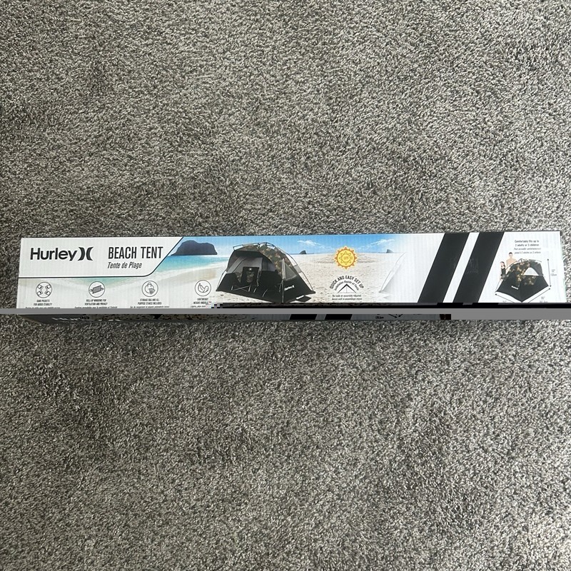 Hurley Easy One Pull Set Up Beach Tent Sun Shade Outdoor Camping Fishing Canopy