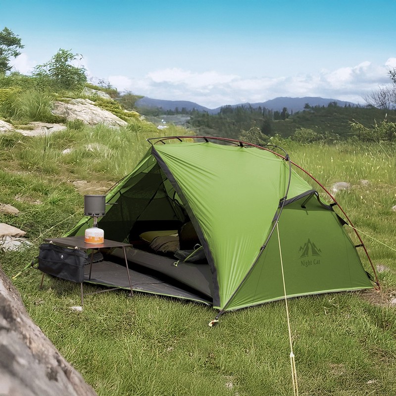 Waterproof Ultralight Tent for One Person - 20D Nylon Double Skin Backpacking gallery