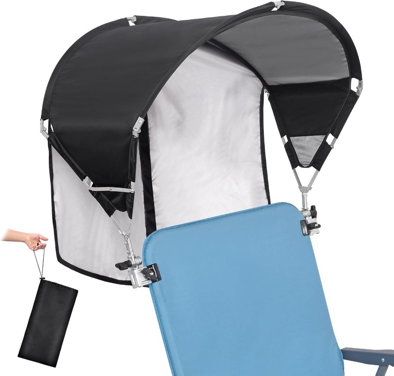 Universal Umbrella – UPF 50+ Sun Shade Adjustable Clamp Clip Beach Wagon