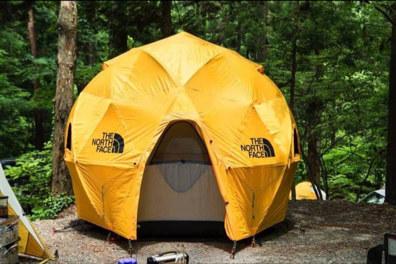 The North Face Geodome 4 Tent NV21800 Saffron Yellow 4-Person Camping Japan