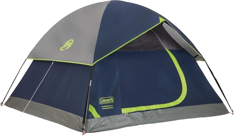 Coleman Sundome 4-Person Camping Tent – Rainfly, 10 Min Setup, Weatherproof