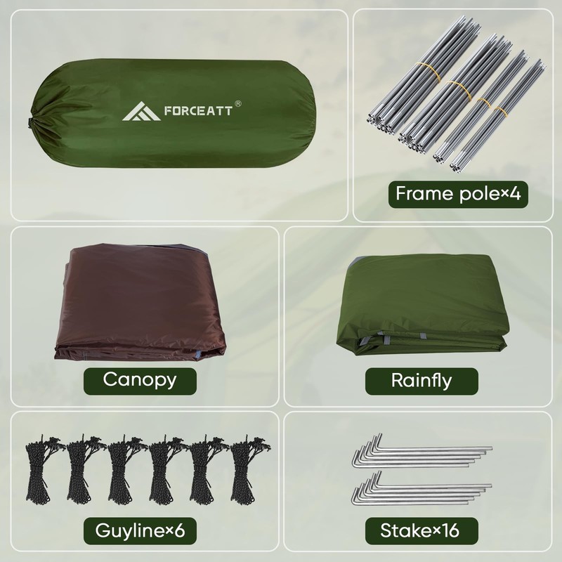 4 Person Camping Tent, Professional Waterproof & Windproof. Lightweight Backp... gallery