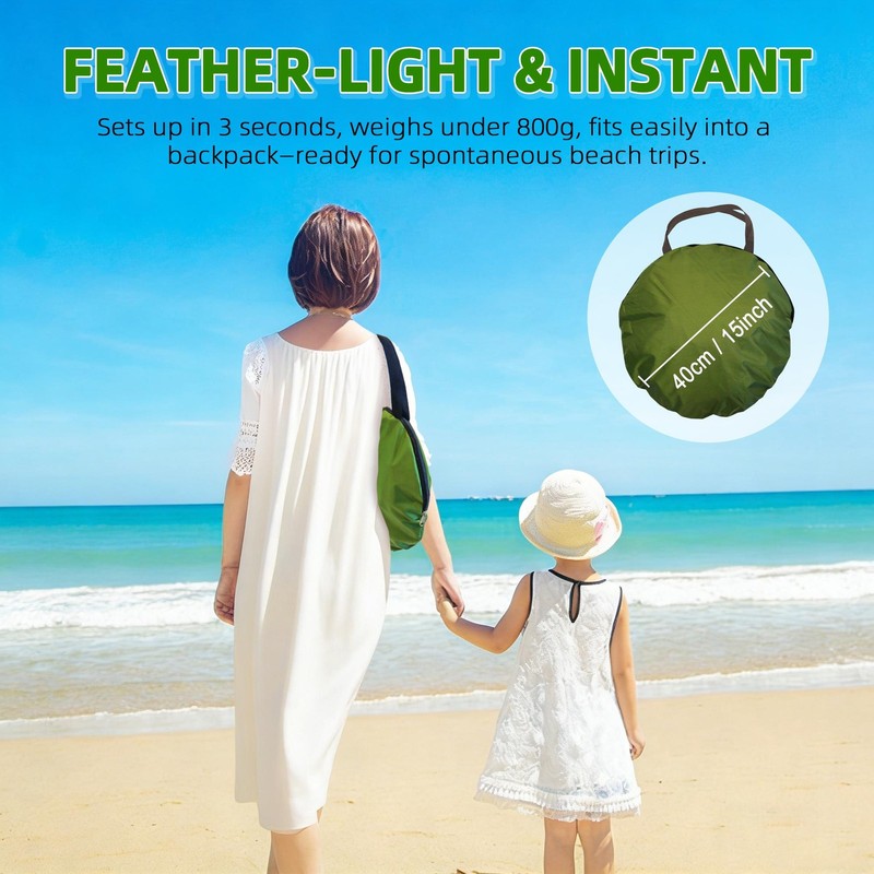 Beach Tent UV-resistant & Waterproof Sun Shade Shelter for Camping gallery