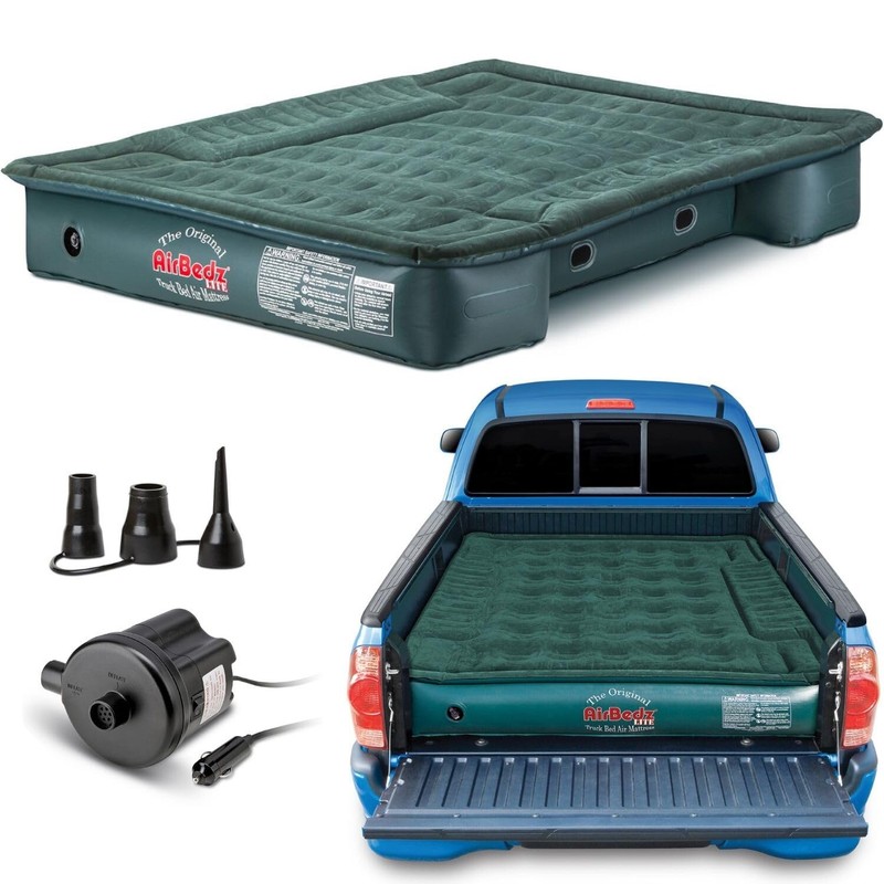 AIRBEDZ PPI-PV203C Lite Mid-Size 6'-6.5' Short Truck Bed Air Mattress, Green