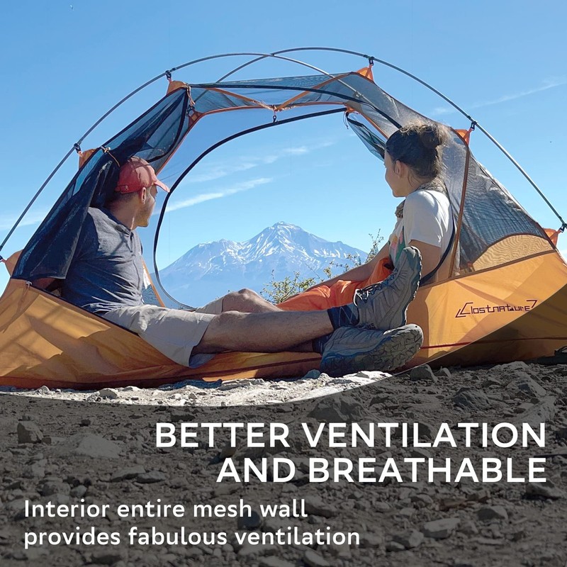 Lightweight Backpacking Tent - 6 Person Waterproof Camping Tent, 3 Season Lar... gallery