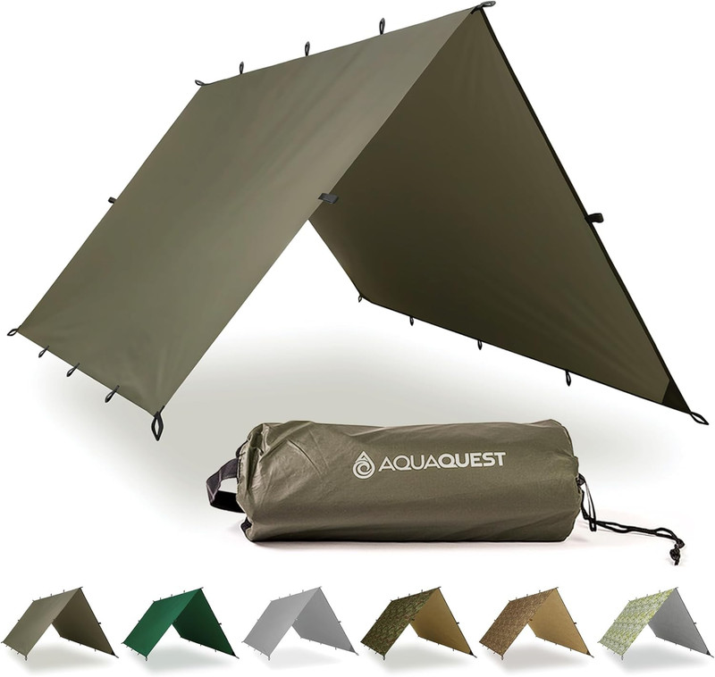 Aquaquest Safari Tarp – Lightweight Waterproof (5,000Mm) Seam-Taped Ripstop Rain