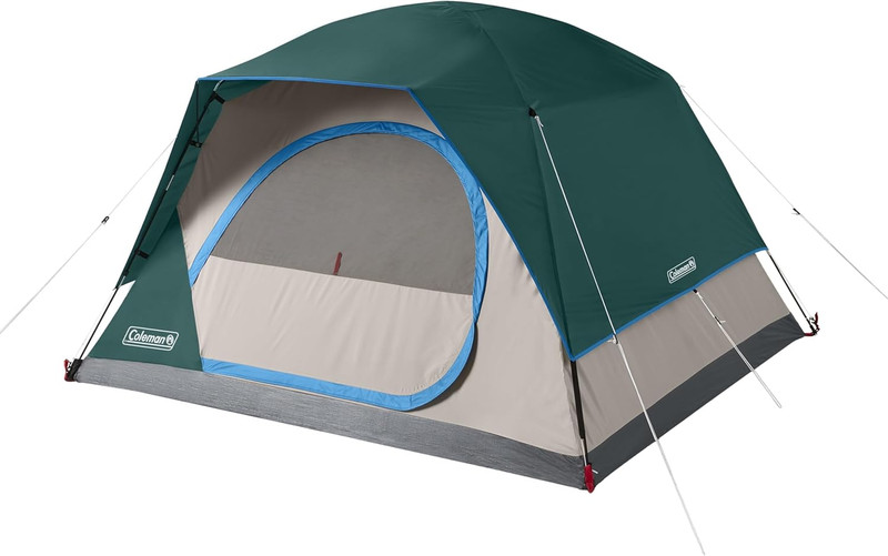 Skydome 5-Minute Setup Weatherproof Tent for 2-8 People with Rainfly & Bag