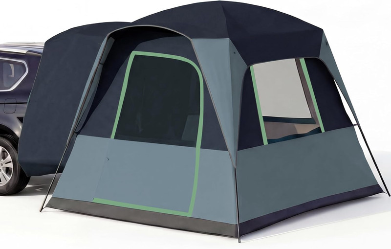 5/6 Person SUV Tent for Camping, SUV Tailgate Tent,Truck Car Tent Weather Resist