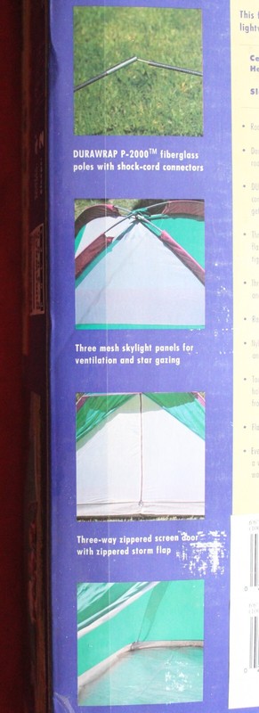N.W. Territory 6'6x6'6 Square Dome Backpacking Tent, model 800-521WX, NewOldStk. gallery