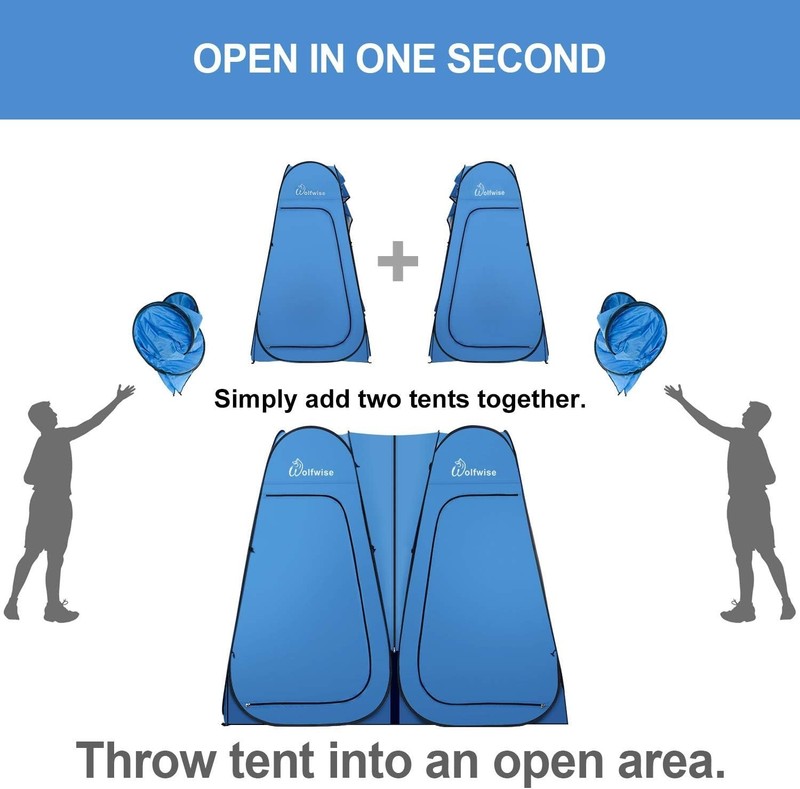 Spacious 2 Room Outdoor Camp Tent - Sun Shelter & Dressing Room with UV Guard gallery