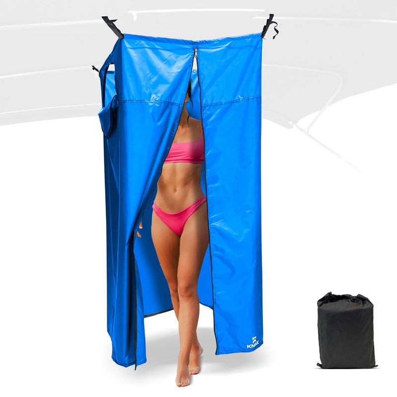 KNOX Boat Privacy Tent, Portable Changing Room, Pacific Blue, 30″ x 30″ x 70″